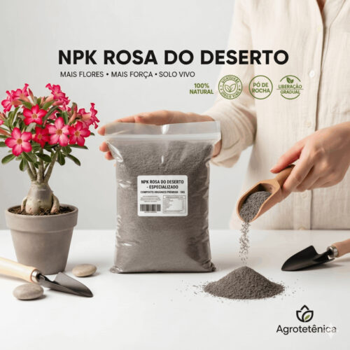 Adubo NPK para rosa do deserto, crescimento e floração