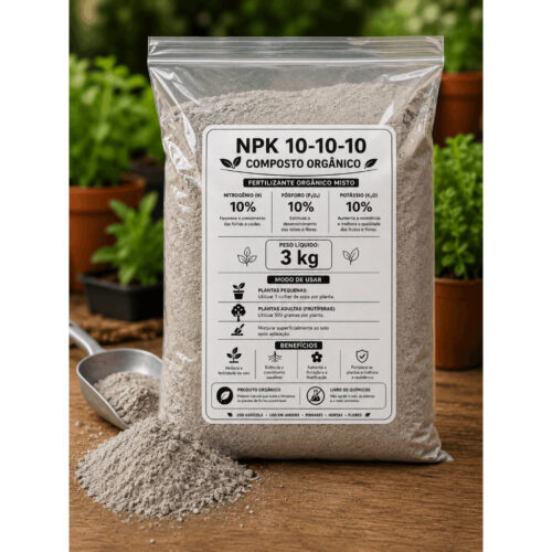 NPK 10-10-10 composto orgânico para plantas